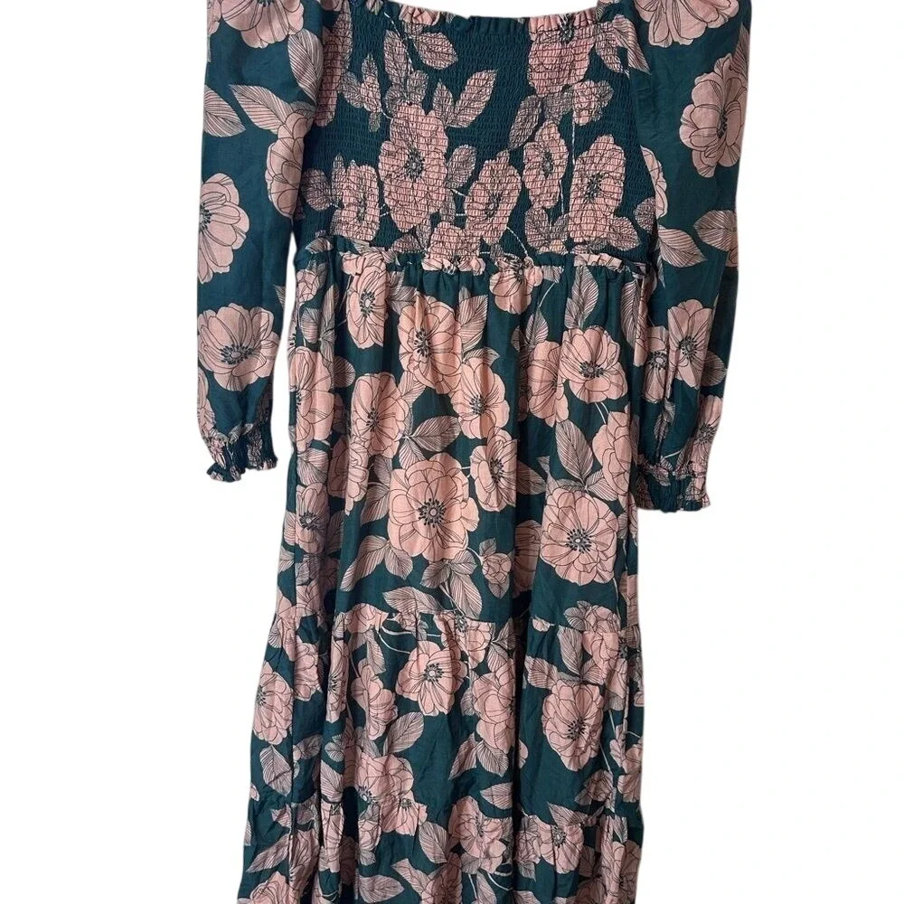 NEW Vineyard Vines Pink Bishop Sleeve‎ Maxi Sundress NWOT Ruffle Tiered - Picture 7 of 7